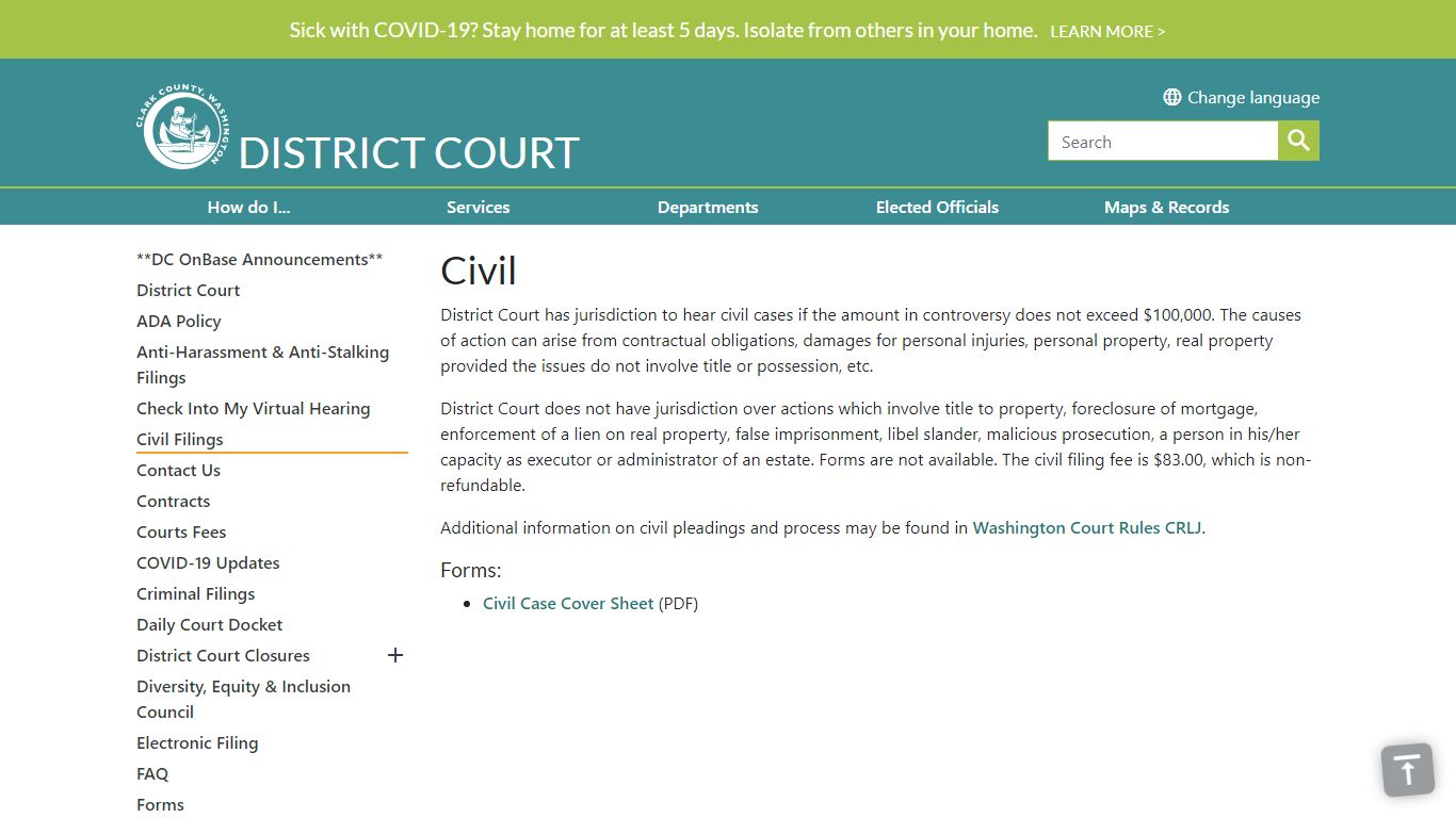 Civil | Clark County